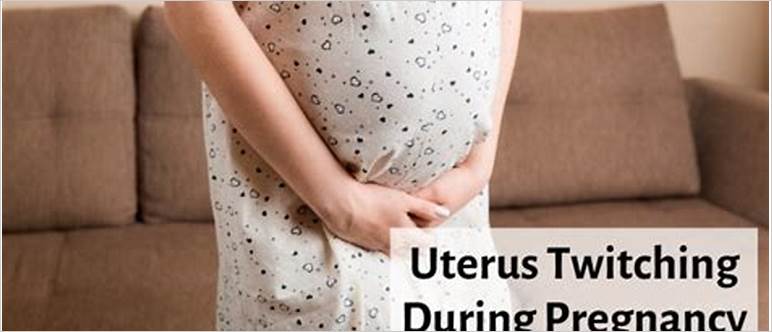 Uterus twitching pregnancy